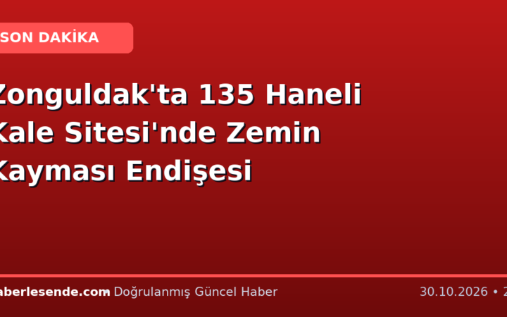 Zonguldak'ta 135 Haneli Kale Sitesi'nde Zemin Kayması Endişesi
