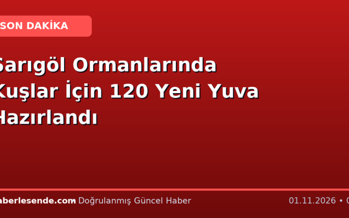 Sarıgöl Ormanlarında Kuşlar İçin 120 Yeni Yuva Hazırlandı